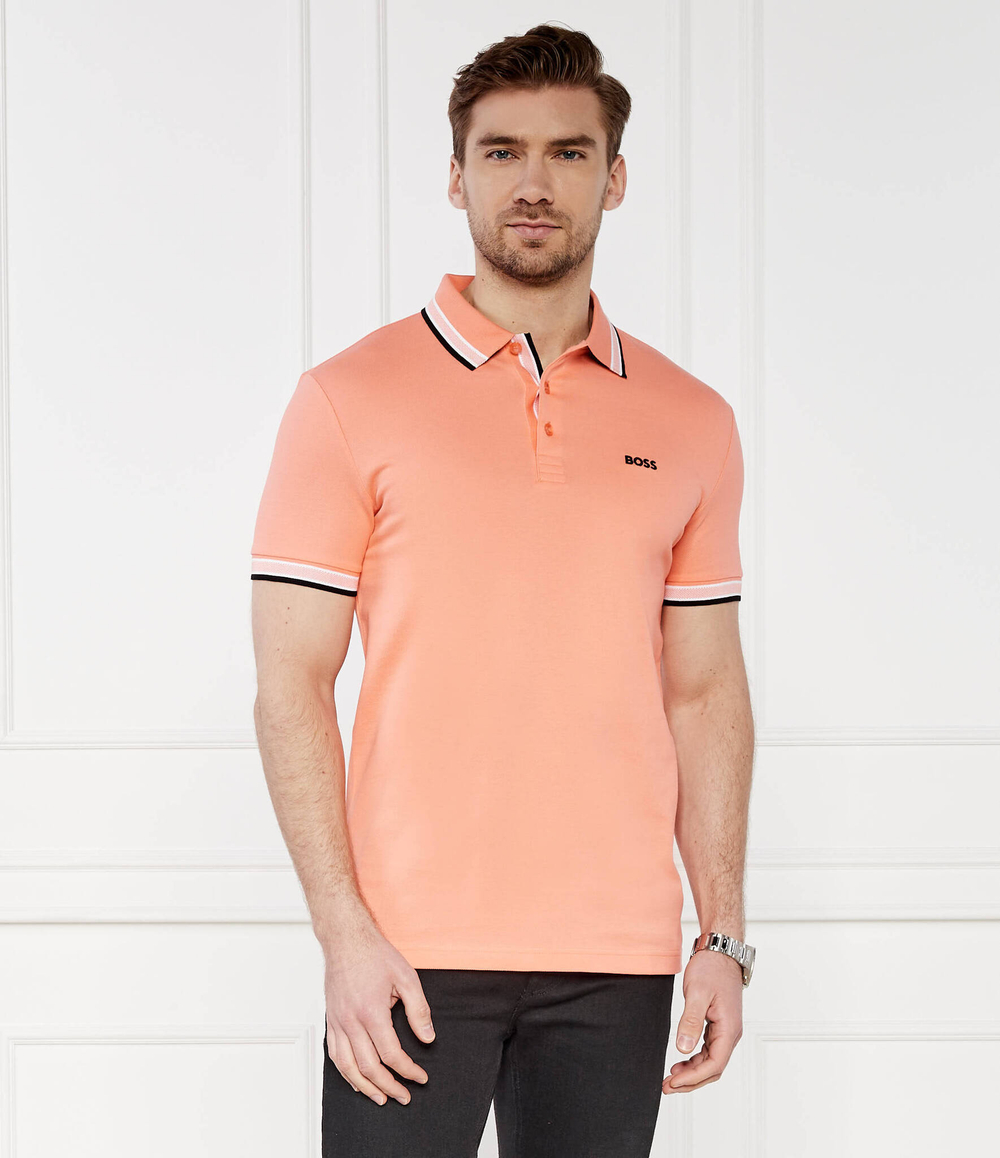 Поло Paddy BOSS GREEN - коралловый(50469055)
