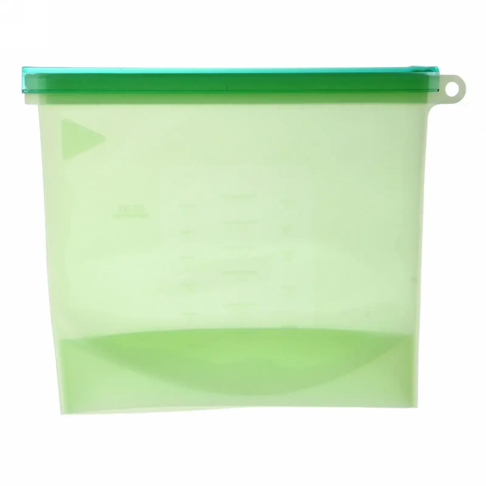 Контейнер силиконовый для приготовления и хранения продуктов с застежкой 1500мл