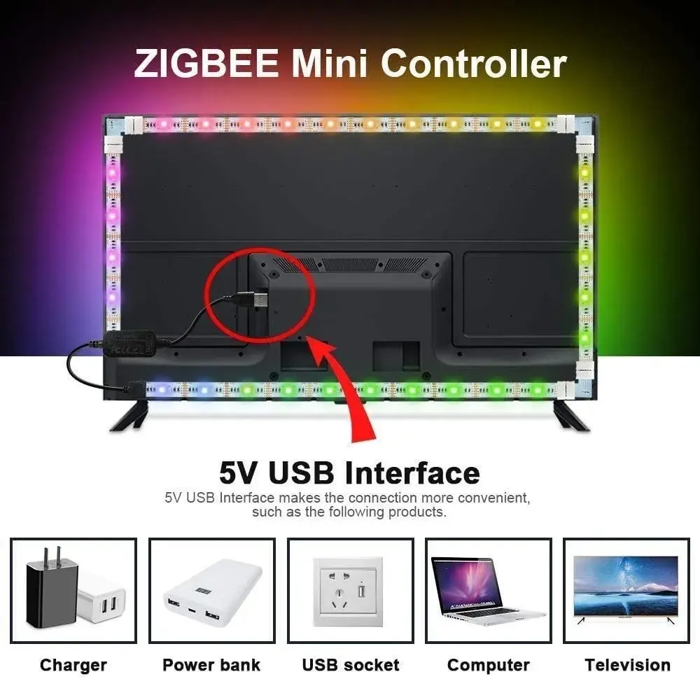 Светодиодная лента 5 Вт, IP25, Теплый белый, 1 шт