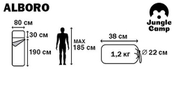 Спальный мешок Jungle Camp Alboro [70952]