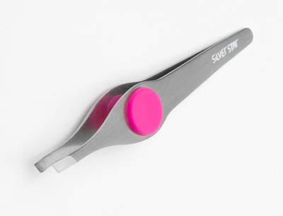 Пинцет со скошенными краями Silver Star AT-9100 Арт.009100 L=100 мм силикон