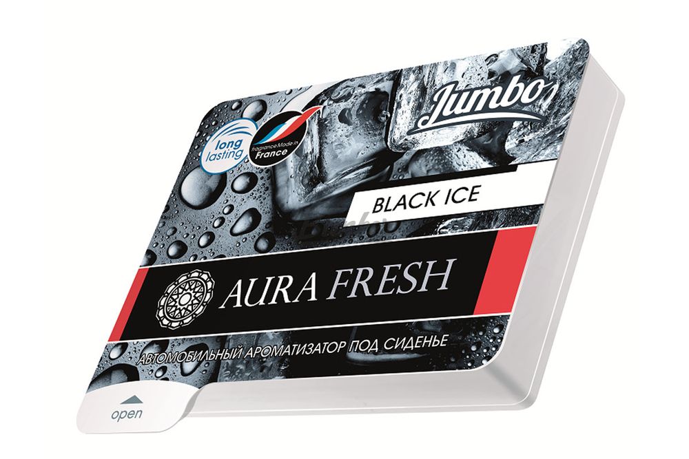 Ароматизатор AURA FRESH JUMBO Black Ice (под сиденье)