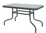 Стол к набору Марсель арт.SC-089 90х50см (каркас черный, столешница прозрачная) "Garden story"