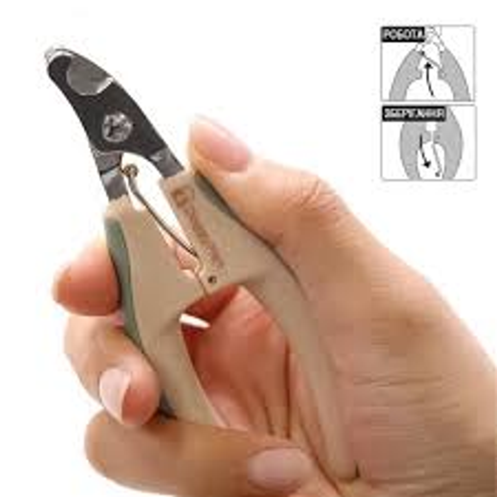 Когтерез для кошек и собак для стрижки труднодоступных когтей с антибактериальным покрытием