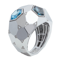 Кольцо с Топазами и Бриллиантами, R0190-1/1