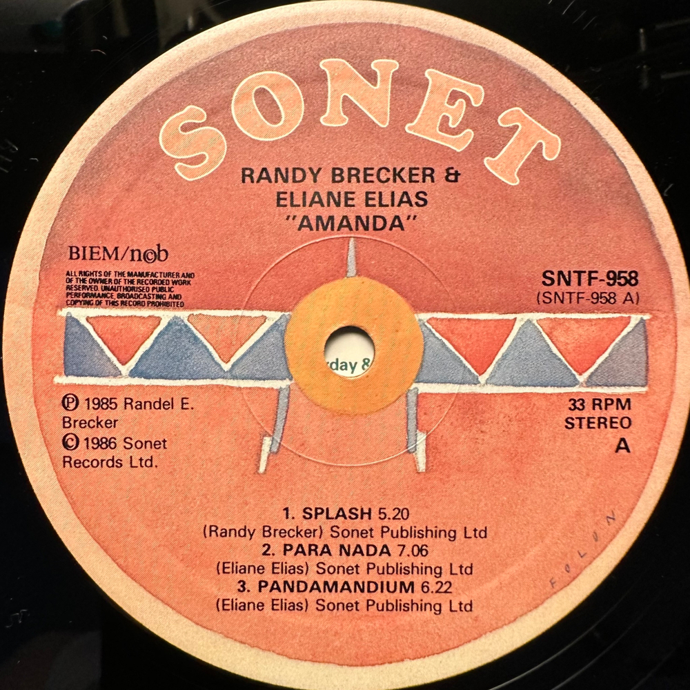 Randy Brecker & Eliane Elias - Amanda (Англия 1985г.)