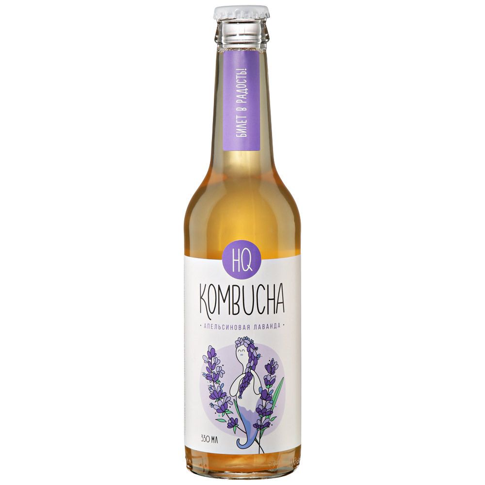 Комбуча HQ Kombucha Апельсиновая лаванда 330 мл