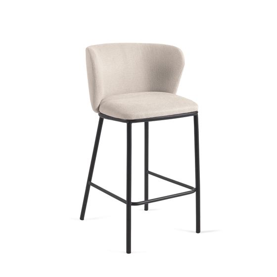 Полубарный стул Ciselia 65 см, бежевый шенилл