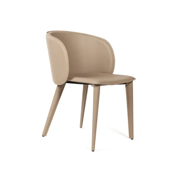 Стул Ornella, кожа фактурная серый