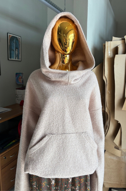 Худи -пальто /бежевый