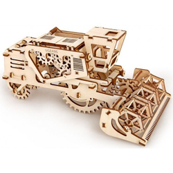 Деревянный механический 3D-конструктор для взрослых "Комбайн" 70010