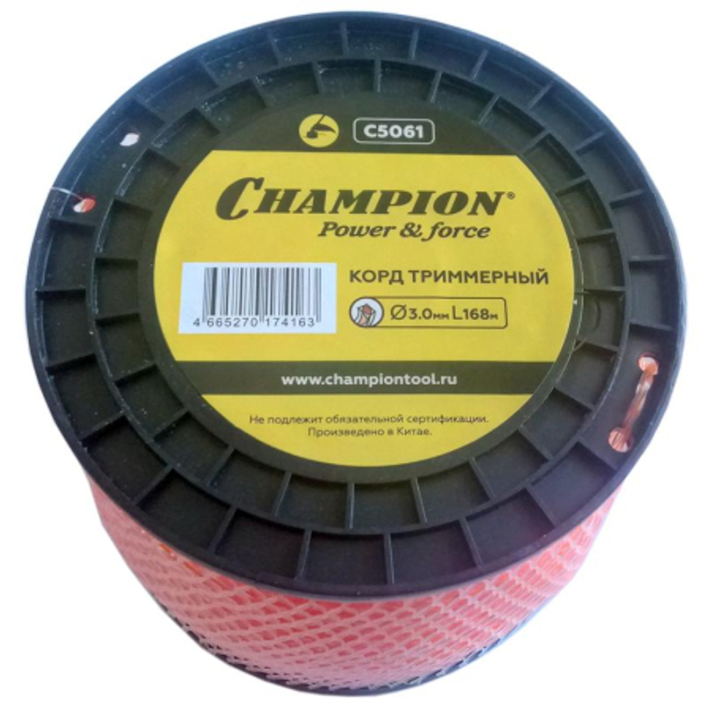 Леска CHAMPION Square Twist DUO 3,0*168 м (витой квадрат)   C5061