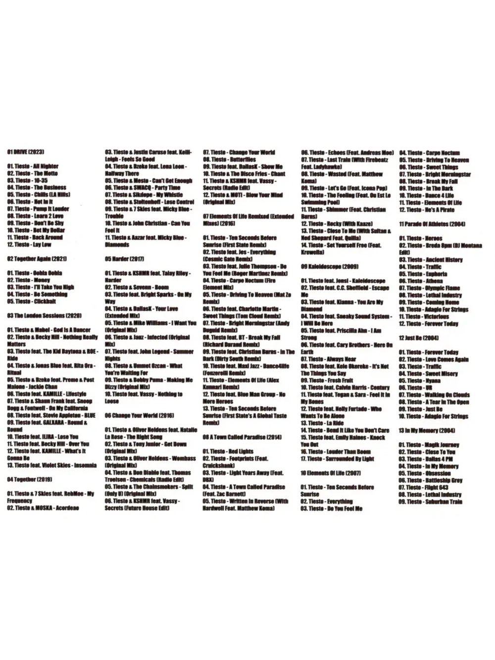 DJ Tiesto New Collection (MP3 Флешка)