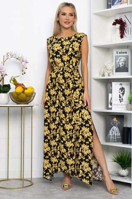 Платье Иниша (черно-желтое) П13924-4М LT Collection