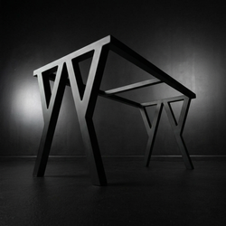 Подстолье из металла в стиле лофт №27