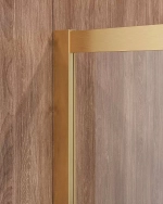 Душевой уголок Cezares Molveno 90x90 Molveno-R-2-90-C-BORO-IV стекло прозрачное/профиль матовое брашированное золото