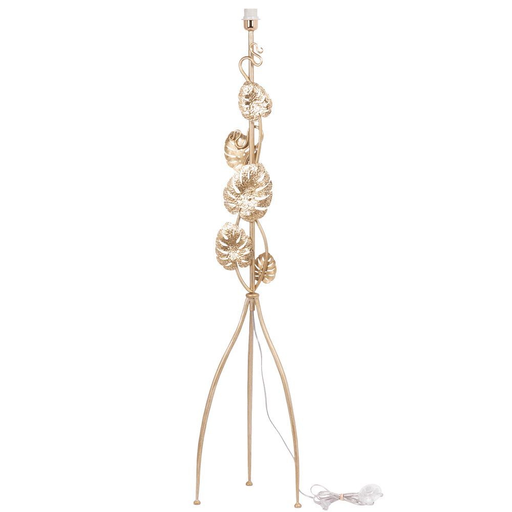 Светильник напольный торшер Monstera Deliciosa (Монстера) с абажуром Сити-2 Черный