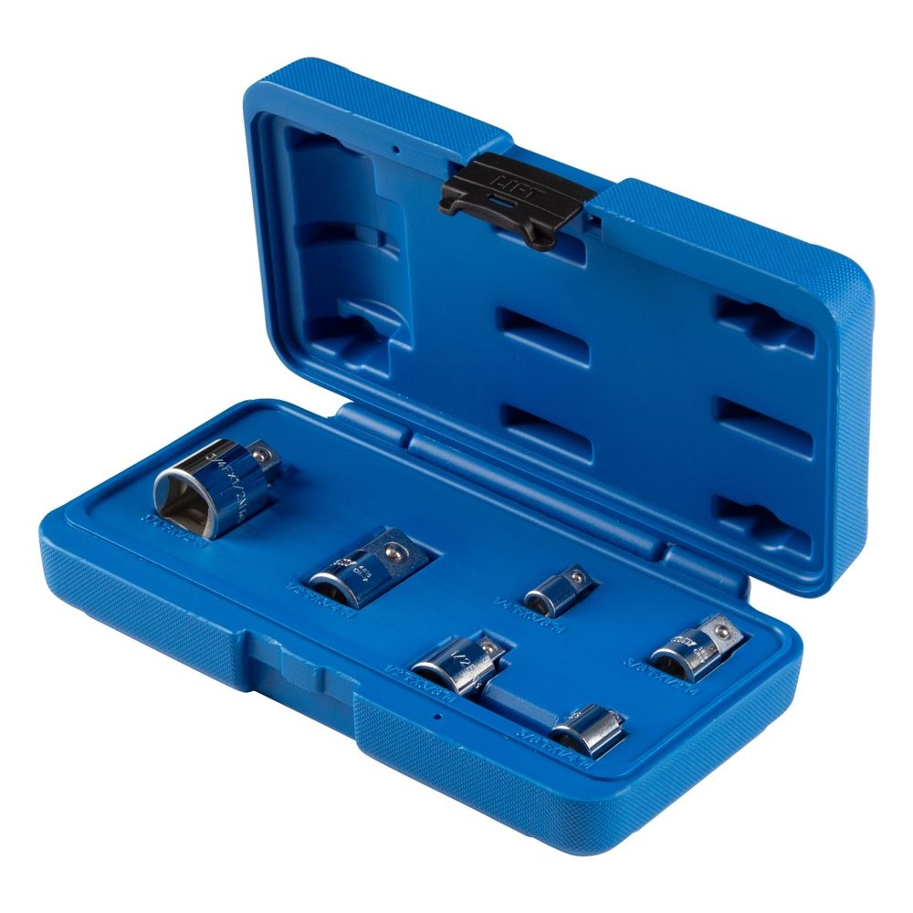 KING TONY (78106) Набор переходников 1/4", 3/8", 1/2", 3/4", 6 предметов, кейс