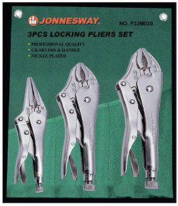 P32M03S Зажимы ручные в наборе, 3 предмета