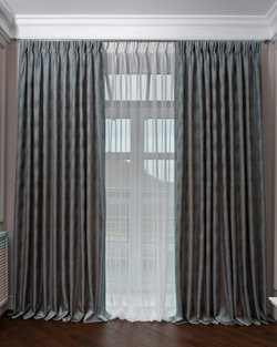 Ткань Портьера Фиджи (FIJI) бирюзовая 275x260см Бирюзовый Garda Decor