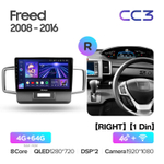 Teyes CC3 10.2" для Honda Freed 1 2008-2016  (прав)