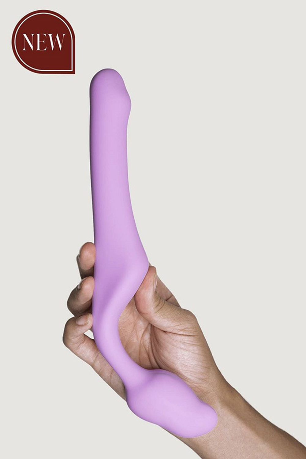 Сиреневый безремневой страпон 14,5см Adrien Lastic Queens S