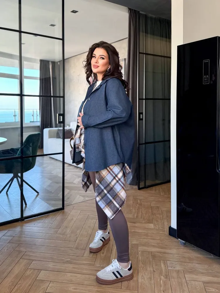 Рубашка джинсовая УК-1777-1 Fabrika