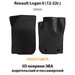 Передние автомобильные коврики ЭВА для Renault Logan II (12-22г.)