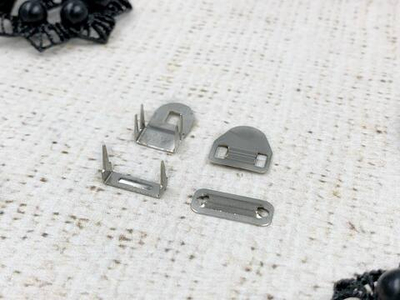 Крючки брючные металл 4 шипа 16*9 мм, никель