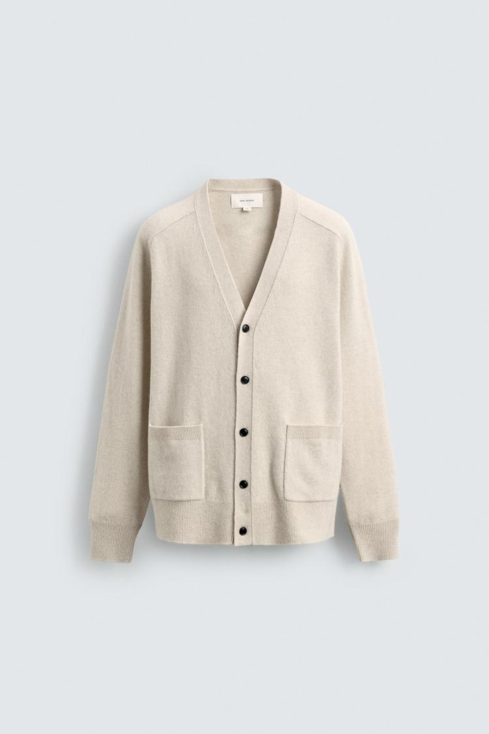 ZARA КАРДИГАН ИЗ ШЕРСТИ И АЛЬПАКИ, ЭКРЮ