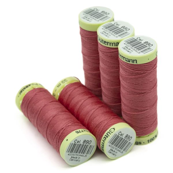 Нитки отделочные Gutermann Top Stitch 30 (30 метров), 5 кат. | 890 т.пурпурно-розовый