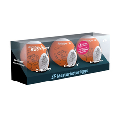 Набор из трех яиц-мастурбаторов Satisfyer Masturbator Egg 3er Set Crunchy