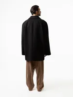 Пальто Dryg двубортное короткое черное