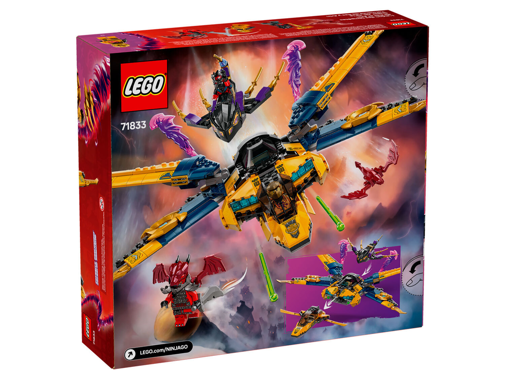 LEGO Ninjago 71833 «Суперштормовой самолёт Раса и Арина» — воздушные бои