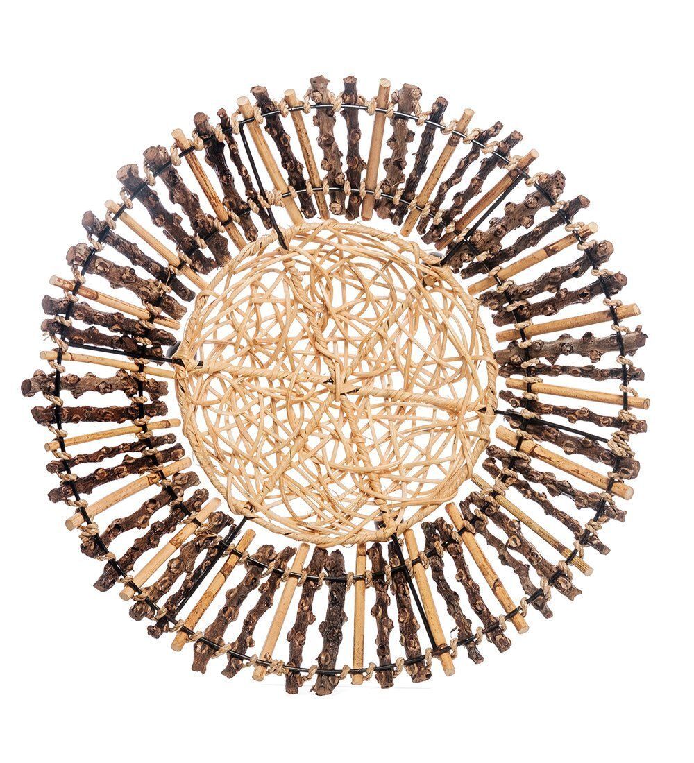 63-034-02 Декоративная корзинка средняя (о.Бали)