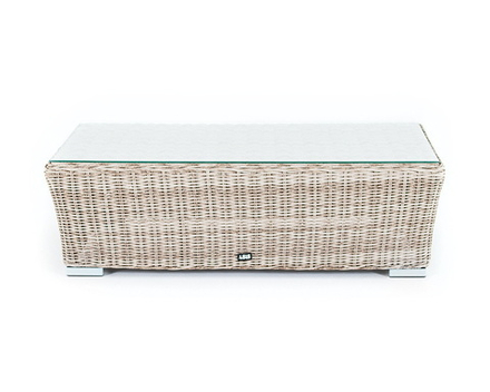 "Капучино" журнальный столик из искусственного ротанга, цвет бежевый
