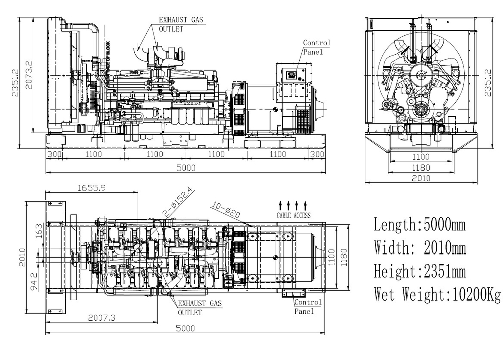 Дизельный генератор ТСС АД-1000С-Т400-1РМ15