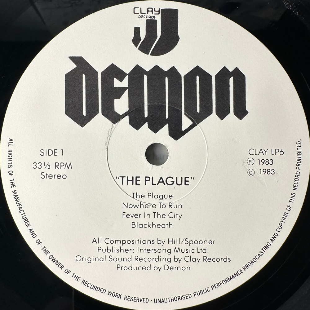 Demon ‎– The Plague (Англия 1983г.)