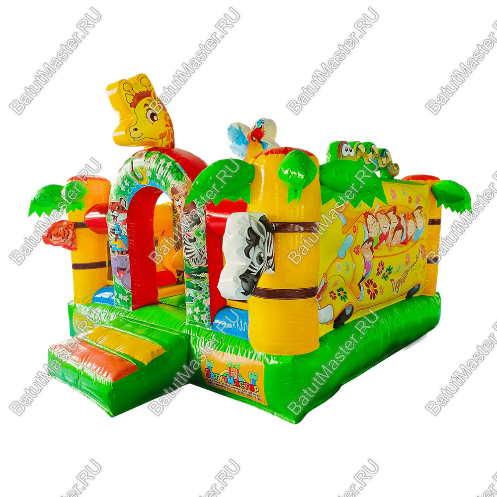 Коммерческий надувной батут "Сафари-экскурсия" 3.5*3.5*2,8 м