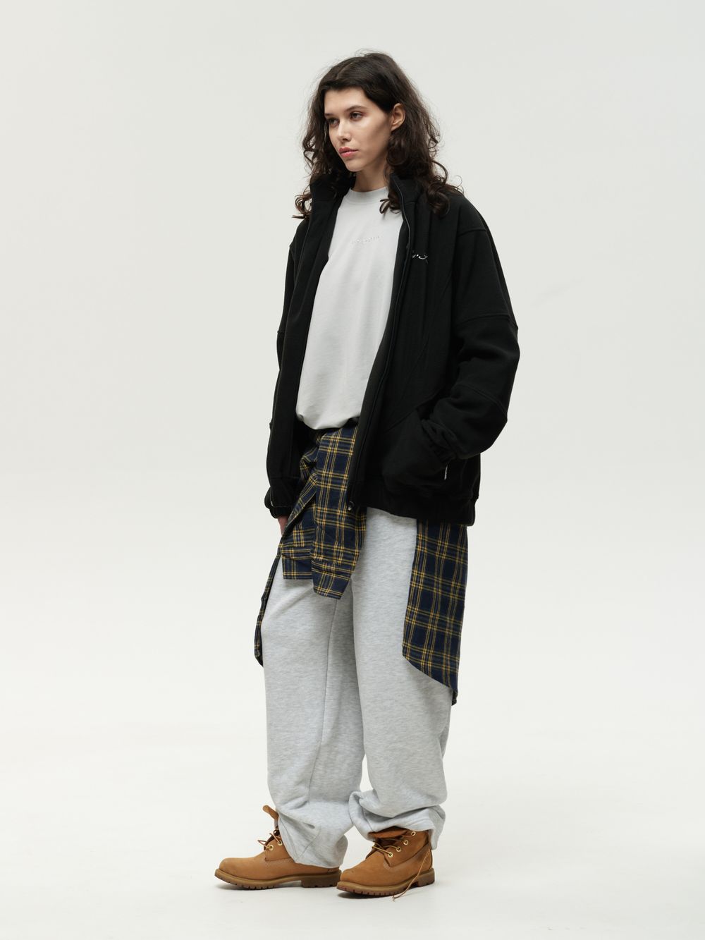 Толстовка One Two Zip-Up черная