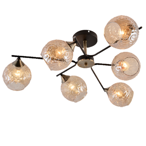 Потолочная люстра Mirastyle MH-1488/6 BK+AB