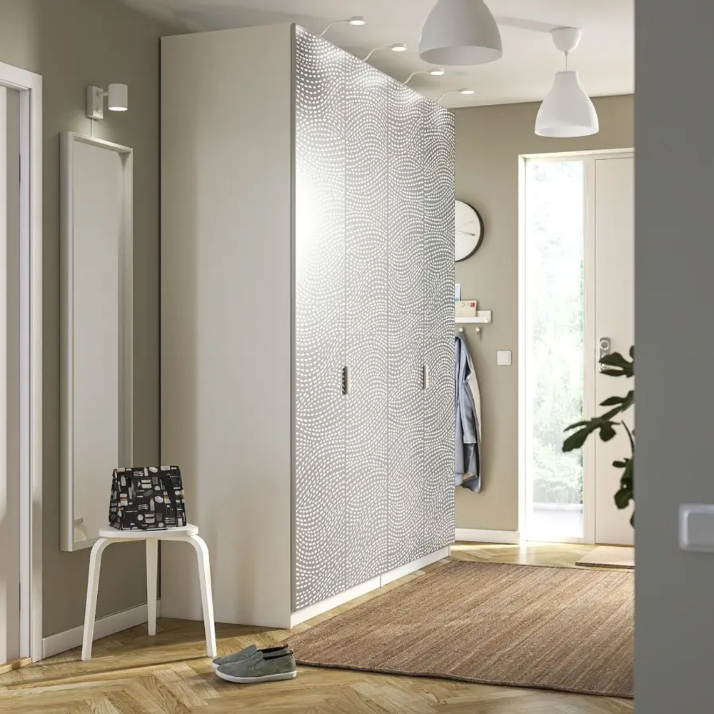 Шкаф - IKEA PAX/MISTUDDEN/ПАКС/МИСТУДДЕН ИКЕА, 60х200х236,4 см, белый/серый
