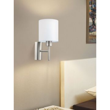 Бра 1*E27 94924 никель/белый PASTERI Eglo