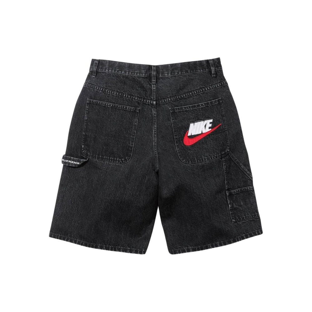Шорты Supreme x Nike SS24 WEEK10 DENIM SHORT logo, SUP-SS24-162