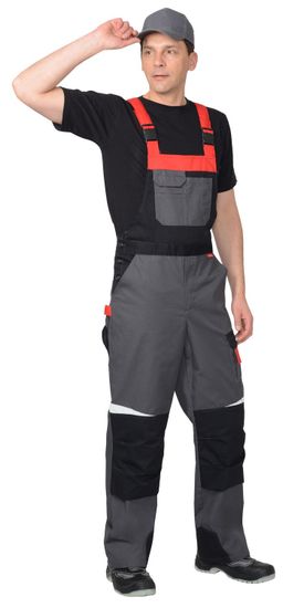 Полукомбинезон "Сириус-Фаворит-Мега" (серый/красный/черный)