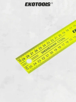 Угольник строительный столярный металлический 300 мм Ekotools