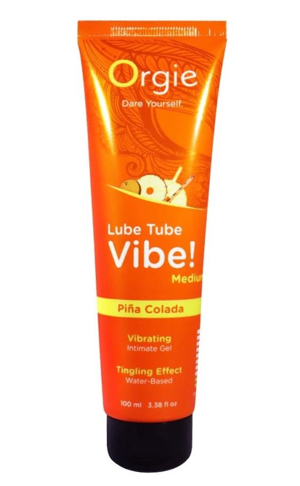 Гель с эффектом вибрации Lube Tube Vibe Medium Pina Colada - 100 мл. Гель с эффектом вибрации Lube Tube Vibe Medium Pina Colada - 100 мл.