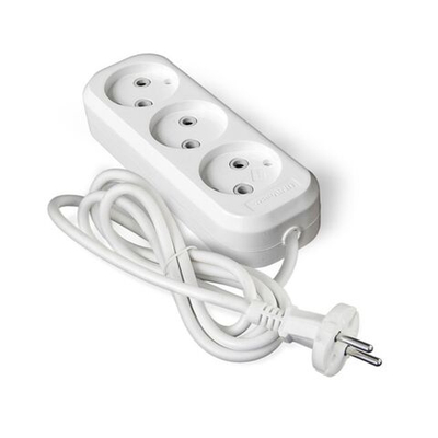 Удлинитель бытовой 3 гн, 5 м, ПВС, 2х0.75 мм2, б/з, UNIVersal, У6, 639М-05