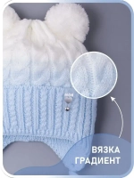 Шапка для девочки осенняя вязаная и снуд