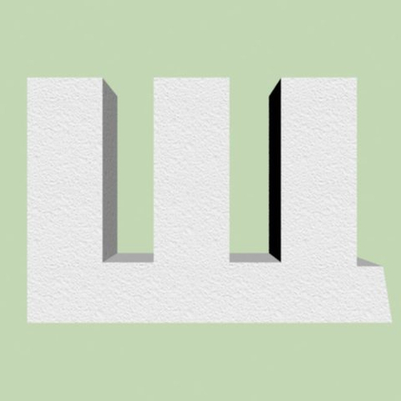 Буква Щ  шрифт Arial